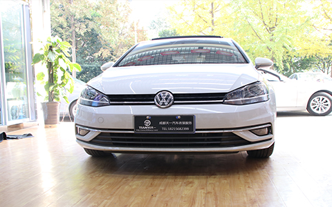 成都天一車燈7.5代高爾夫車大燈改裝