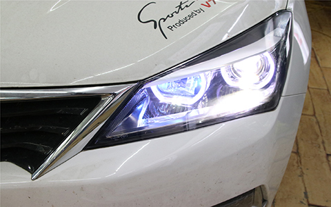 成都天一車燈長(zhǎng)安V7改燈效果