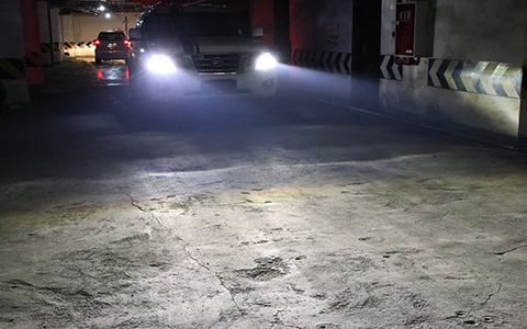 成都日產(chǎn)途樂(lè)車(chē)燈升級(jí)led透鏡效果