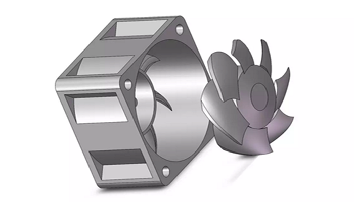 成都天一車燈米石led雙光透鏡散熱風(fēng)扇平面圖