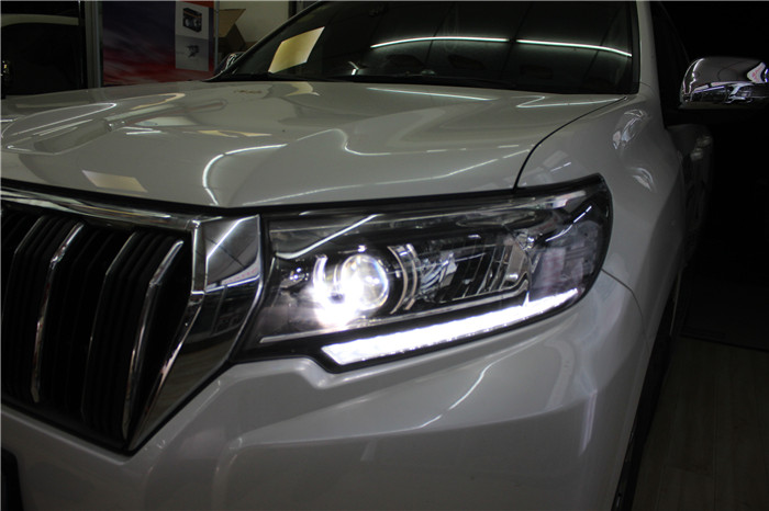 成都天一車燈18款普拉多車燈改裝升級(jí)