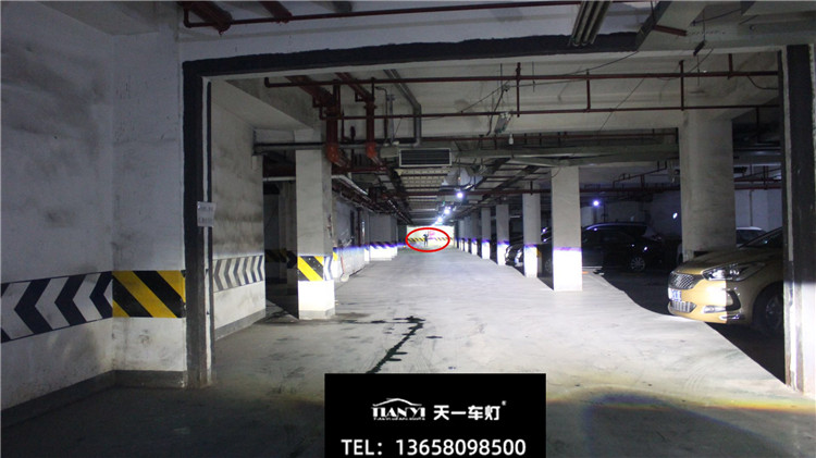 標志4008車燈改裝保力獅激光大燈近光效果展示